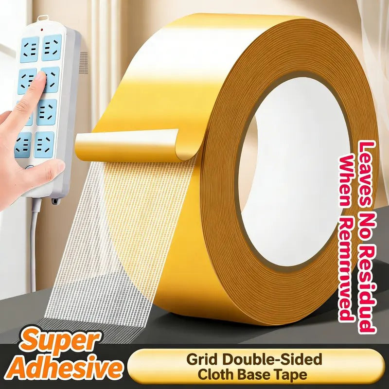 Heavy-Duty Double-Sided Duct Tape, Waterproof Strong Adhesive Tape for Home, Carpet and Wallpaper