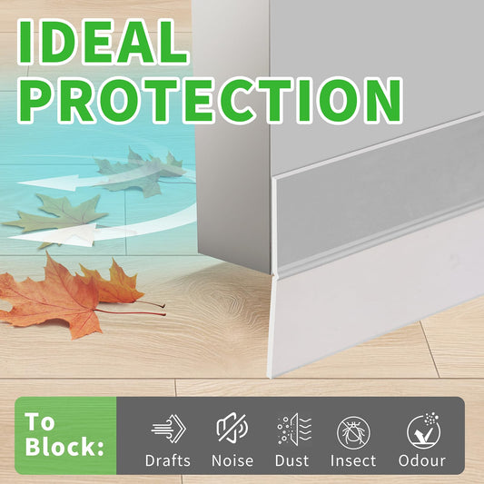 1.4 Inch Weather Stripping Door Seal, Silicone Draft Stopper for Doors and Windows