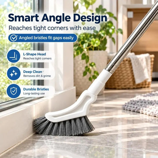 Adjustable Stainless Steel Long Handle Crevice Cleaning Brush for Narrow Gaps and Hard-to-Reach Spaces