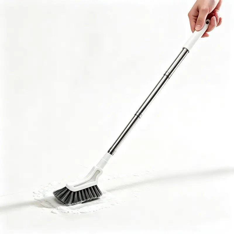 Adjustable Stainless Steel Long Handle Crevice Cleaning Brush for Narrow Gaps and Hard-to-Reach Spaces