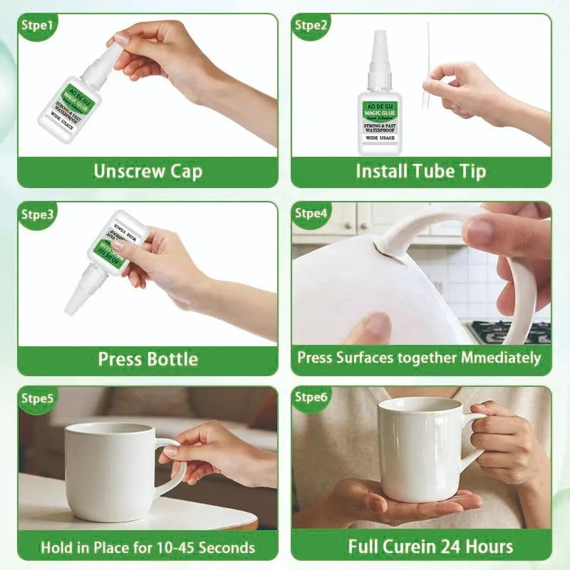4PCS Fast-Setting Super Glue for Household Repairs, DIY Projects and Crafting