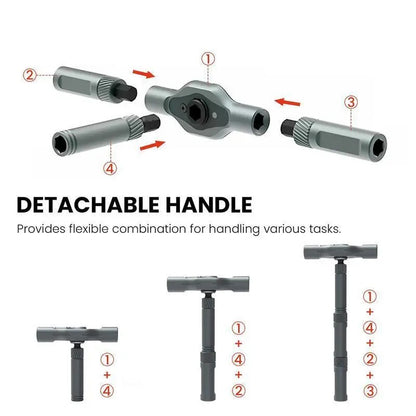 Magnetic Ratchet Screwdriver Set, S2 Steel Precision Screwdriver Kit for Furniture Assembly, Home Repair & DIY
