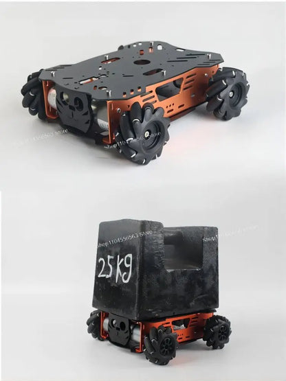 10-25Kg Load RC Tank Robot with Mecanum Wheels, Arduino DIY Kit 12V Encoder Motor PS2 Programmable for Robotics