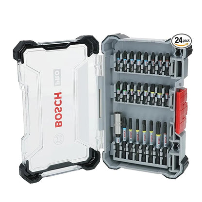 Bosch 2608521U75 PRO Impact Screwdriver Bit Set Robust HSS Sleeve With Moisture-Proof Storage Box Power Tool Accessories