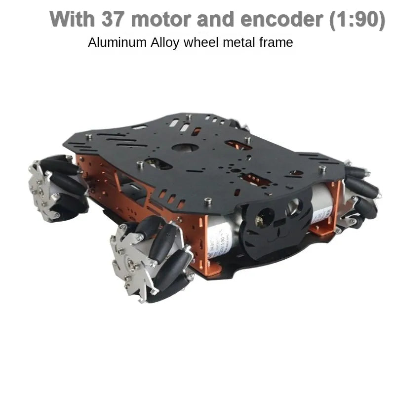 10-25Kg Load RC Tank Robot with Mecanum Wheels, Arduino DIY Kit 12V Encoder Motor PS2 Programmable for Robotics