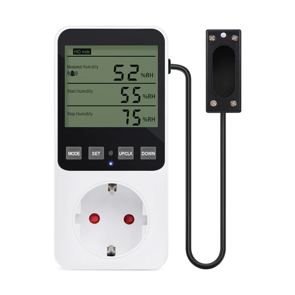 Digital Temperature Humidity Controller Household Thermostat Regulator NTC Sensor Humidity Temp Control Socket EU UK US FR Plug